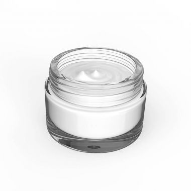 3D çizim cam kozmetik konteyner için krem 