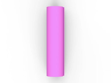 3D çizim pembe yoga mat 