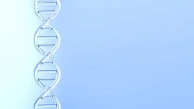 3D illüstrasyon kimya dna 