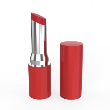 3D illüstrasyon kırmızı ruj 