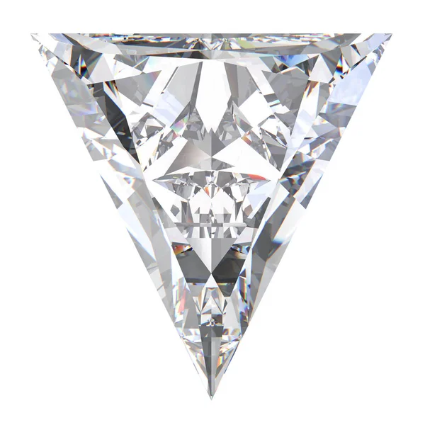 Ilustração 3D triângulo diamante pedra — Fotografia de Stock