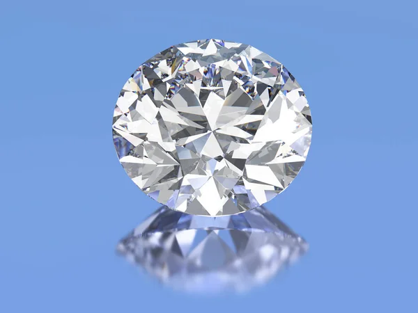 3d Abbildung ova diamantstein — Stockfoto