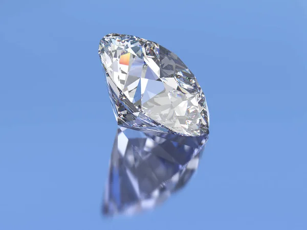 Illustration 3D ovule diamant pierre — Photo