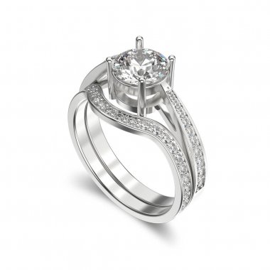 3D illüstrasyon izole beyaz altın veya gümüş şerit kümesi eşleme 