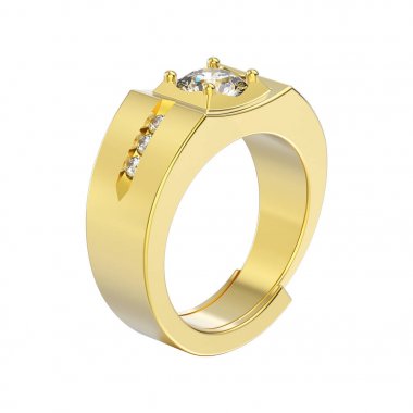 3D illüstrasyon izole sarı