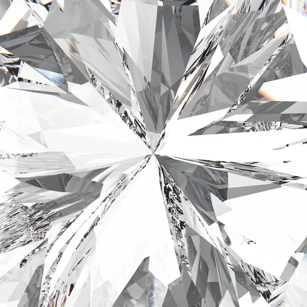 3D resimde yakınlaştırma makro gemstone pahalı mücevher elmas