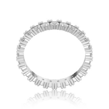 3D illüstrasyon izole beyaz altın veya gümüş sonsuza kadar grup diam