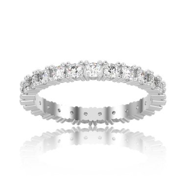 3D illüstrasyon izole beyaz altın veya gümüş sonsuza kadar grup diam