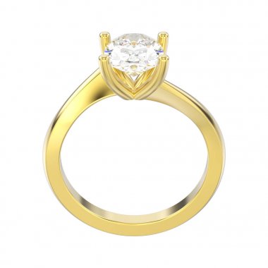 3d illüstrasyon izole sarı altın nişan yanılsama bükülmüş