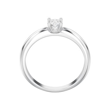 3D illüstrasyon izole beyaz altın veya gümüş geleneksel solita