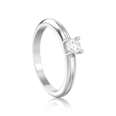 3D illüstrasyon izole beyaz altın veya gümüş geleneksel solita