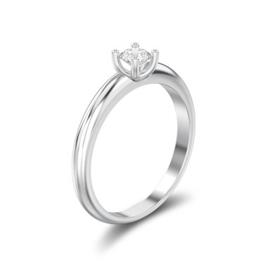 3D illüstrasyon izole beyaz altın veya gümüş geleneksel solita