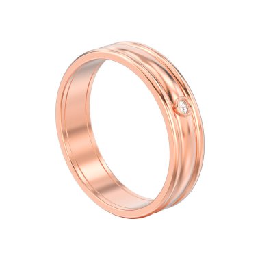 3d illüstrasyon izole gül altın düğün çiftler eşleştirme 