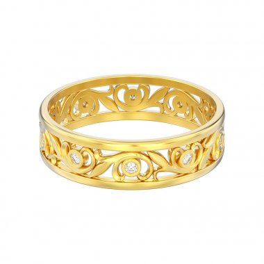 3d illüstrasyon izole altın elmas r düğün çiftler eşleştirme