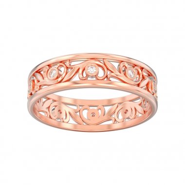 3d illüstrasyon izole gül altın Diam düğün çiftler eşleştirme