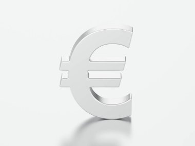 3D çizim gümüş uero para 