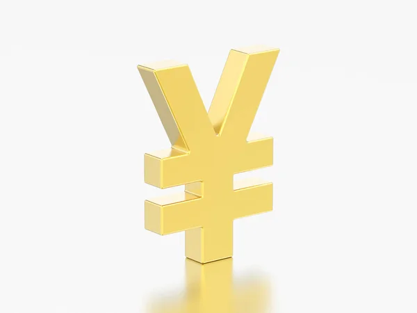 3D ілюстрація золоті гроші єн — стокове фото