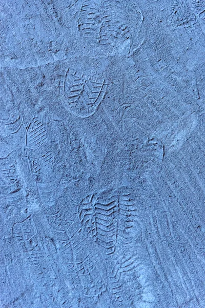 Tek parmak izli bir inşaat alanında mavi kum ya da beton. Tasarım için doku ya da arkaplan. boş boşluk