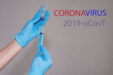 Solunum maskeli ve eldivenli bir hemşire Çin 'de koronavirüse karşı bir aşı üretiyor. Coronavirus Karantinası kavramı. Orta Doğu Solunum Sendromu Coronavirüs 2019