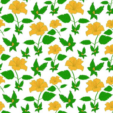 Sarı Lilyum seamless modeli