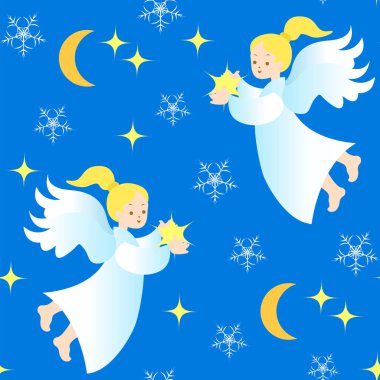 Melekler ile Noel desen