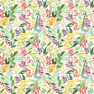 alan, çayır çiçekler ve bitkiler unsurları