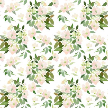 hassas bir buket çiçek desenle