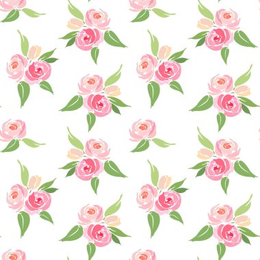 küçük gül demetleri