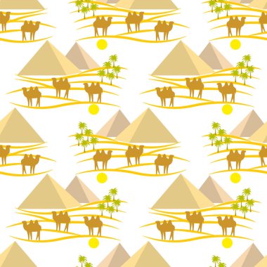 çöl, piramitler, develeri