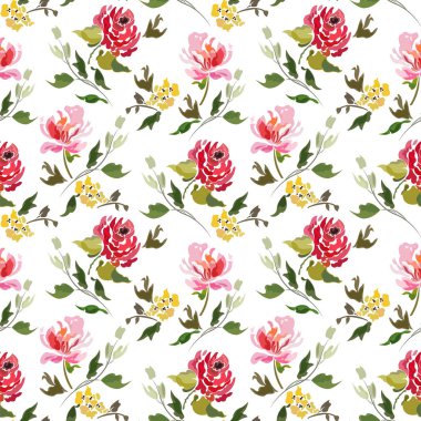  soyut yaz çiçek desenle