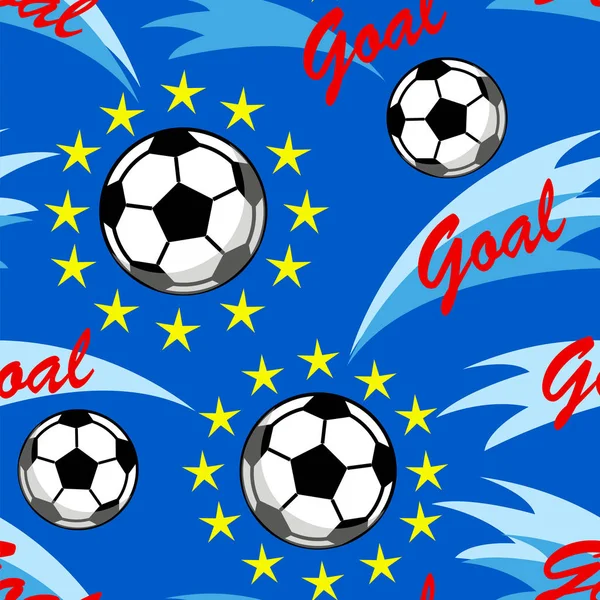 Competiciones de fútbol, el objetivo — Vector de stock
