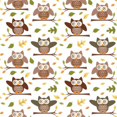 baykuş düşen dal, yaprak