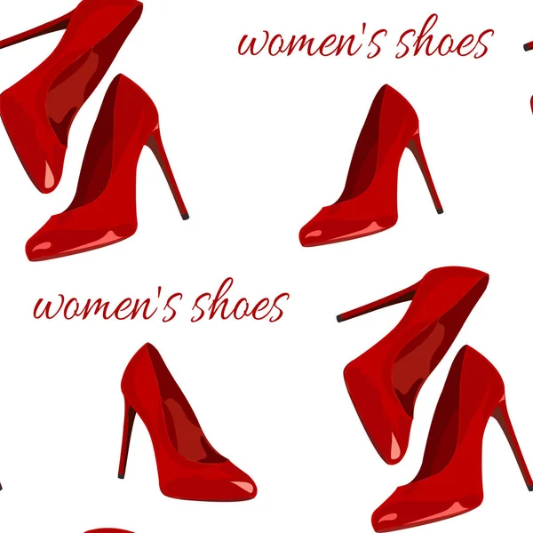 Élégantes chaussures rouges — Image vectorielle