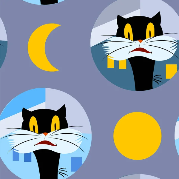 City cat on Halloween night