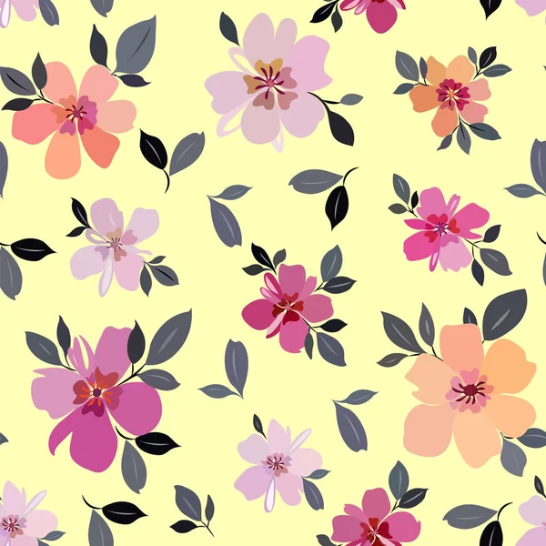 Φωτεινά floral μοτίβο — Διανυσματικό Αρχείο