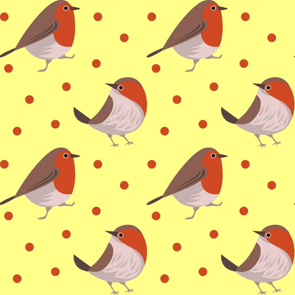 Oiseaux de dessin animé mignon — Image vectorielle