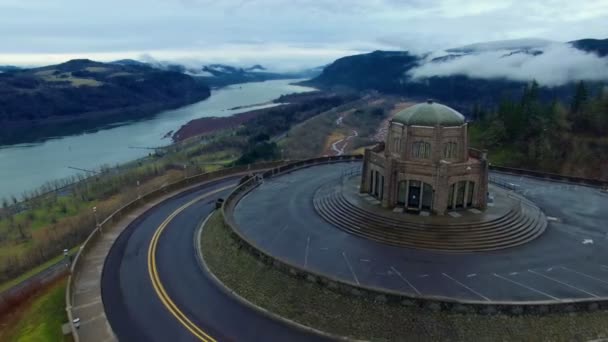 Антена вистрілив Vista будинок Орегон — стокове відео