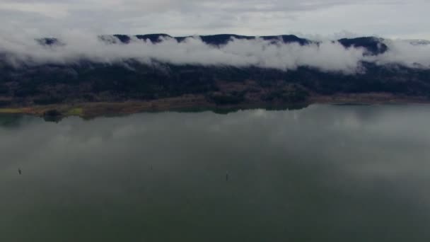 Colpo aereo Multnomah Falls Oregon — Video Stock