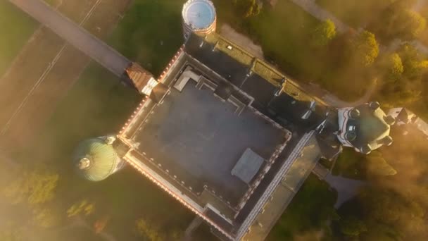 Vue aérienne château de l'aube — Video