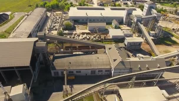 空中射击的工厂水泥 — 图库视频影像