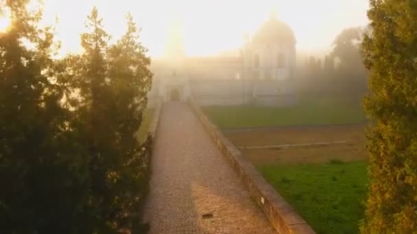 空中射击的黎明城堡 — 图库视频影像