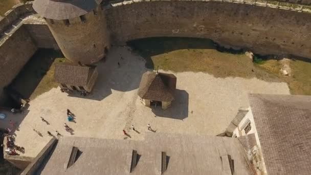 Castillo de tiro aéreo — Vídeo de stock