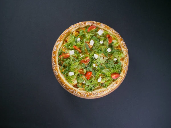 Étterem ízletes pizza táblán Jogdíjmentes Stock Képek