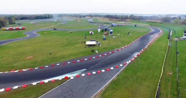 Luftaufnahme Der Drift Track — Stockvideo