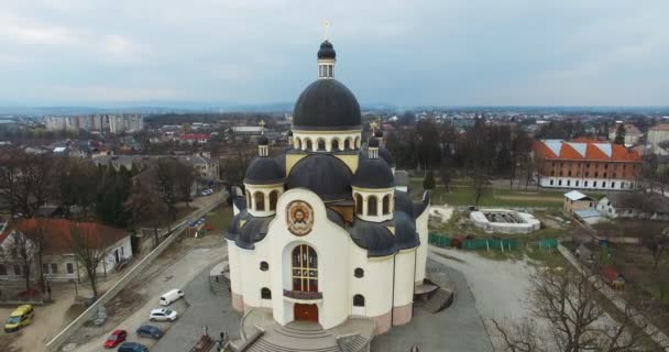 Ortodoks Kilisesi Nin Havadan Görünüşü — Stok video