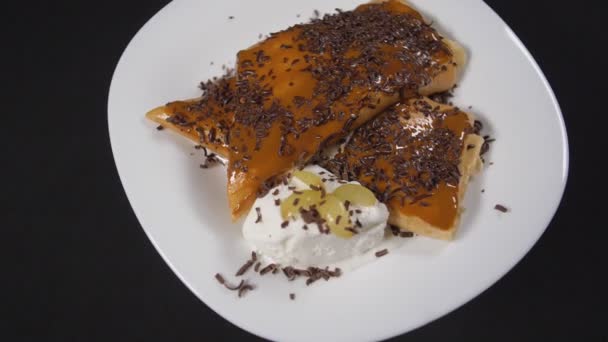 Mouvement Lent Belle Boisson Adn Dessert — Video