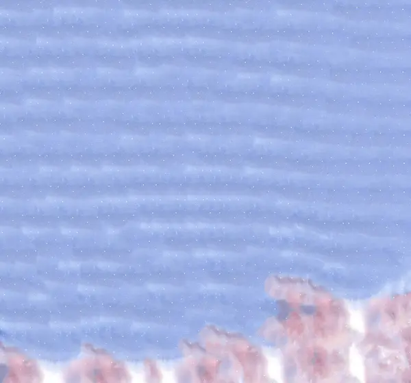 Interminable azul rosa dibujado a mano abstracto patrón de acuarela con fondo de gradiente de línea floral — Foto de Stock
