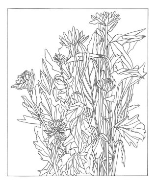 Mürekkepli el yapraklı bir fıkra çiziyor.