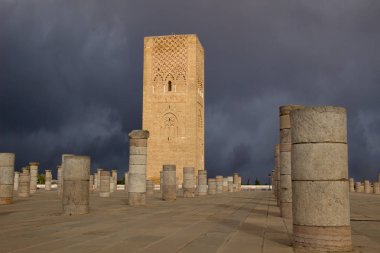 Minaret of the mosque Hassan. Rabat. Morocco. clipart