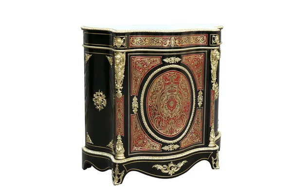 Abad Boulle Perancis Sideboard inlay dengan shell kura-kura merah dan kuningan — Stok Foto